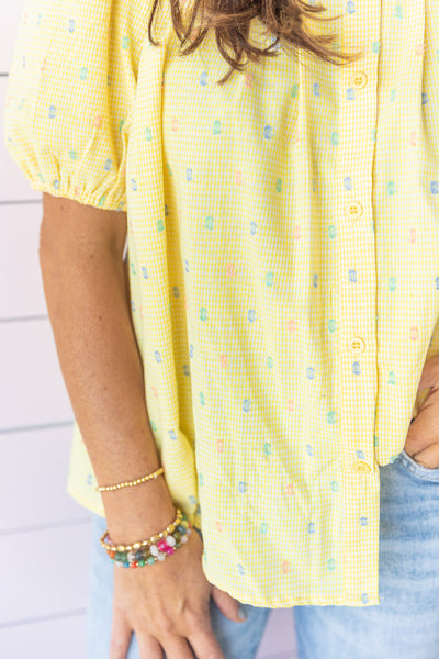 Teeny Tiny Polka Dots Blouse
