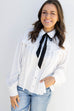 Let Tie this Up Blouse - White