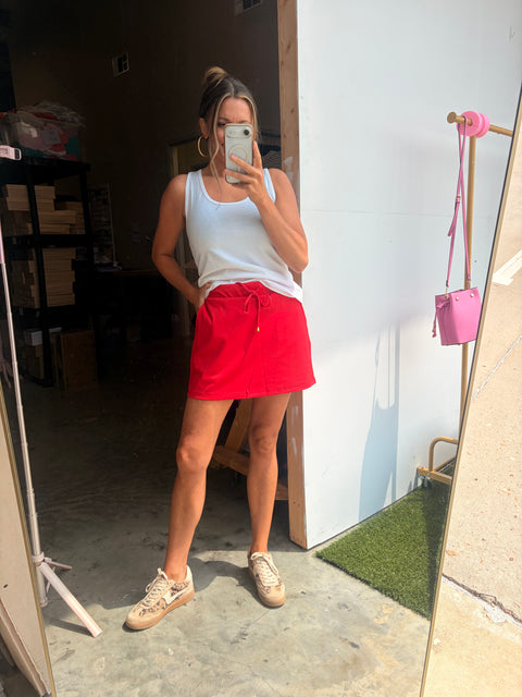 Casual Gamedays Skort - Red
