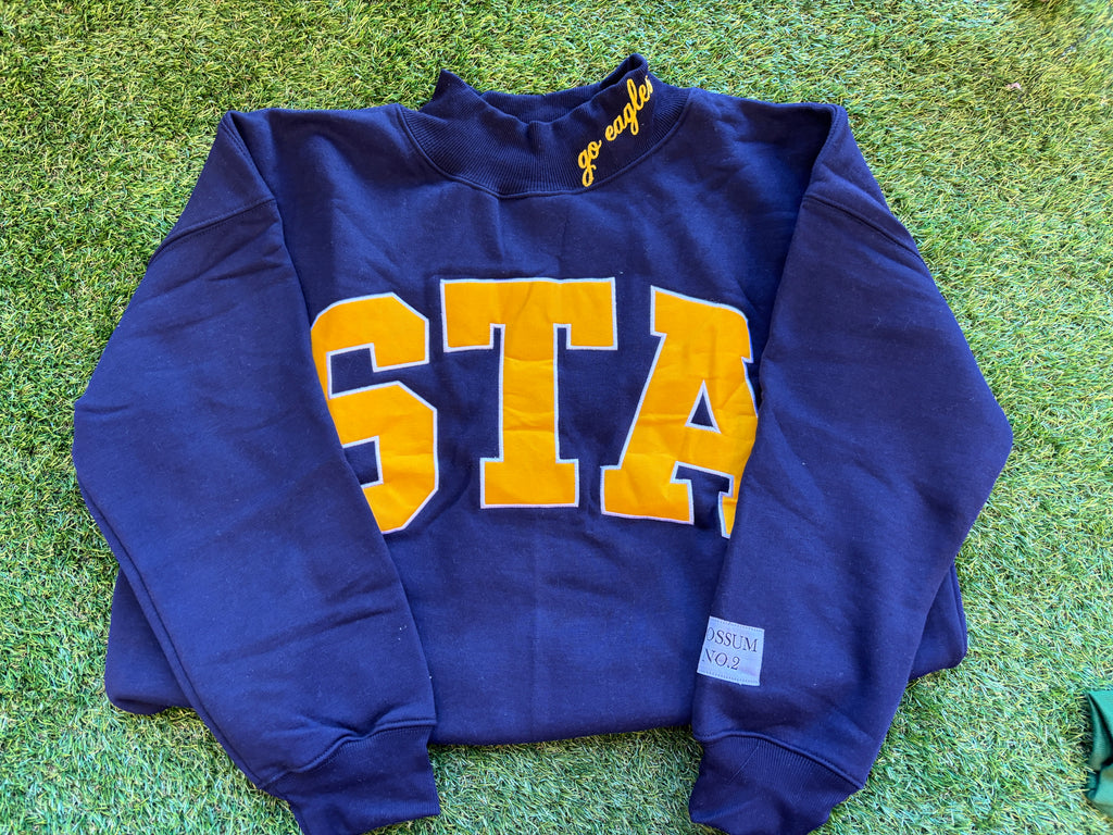 STA Mock Neck - Navy-
