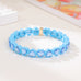 Heart Enamel Rhinestone Bracelet