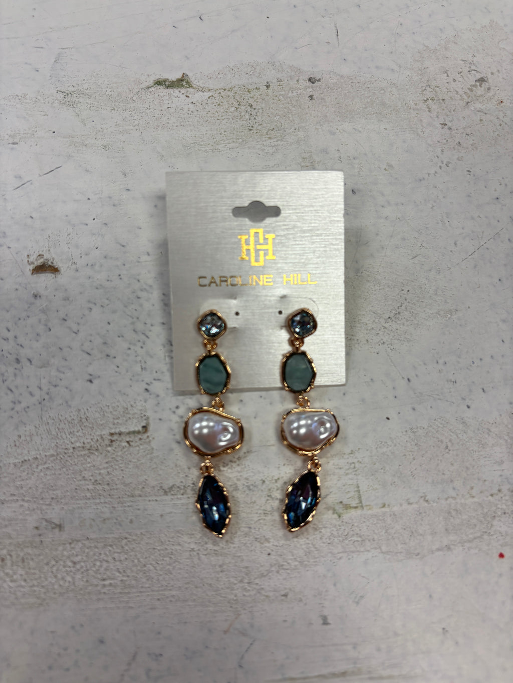 Aleia Pearl & Stone Dangle Earring