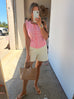 Floral Babe Vest - Pink