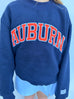 Embroidered Auburn Mock Neck