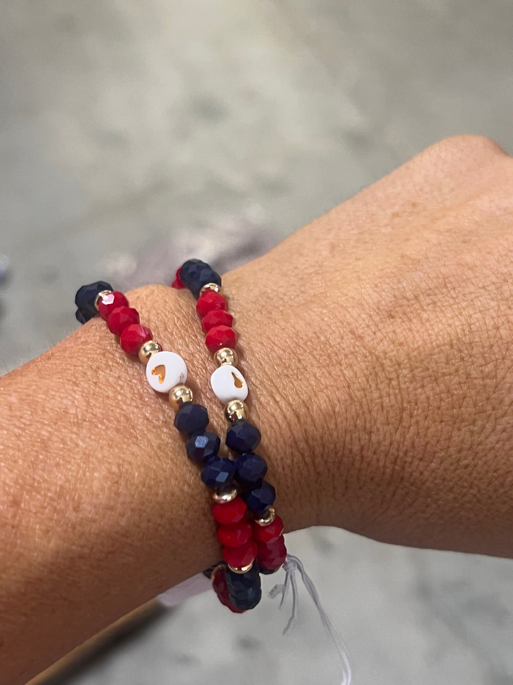Red & Navy  Bracelet