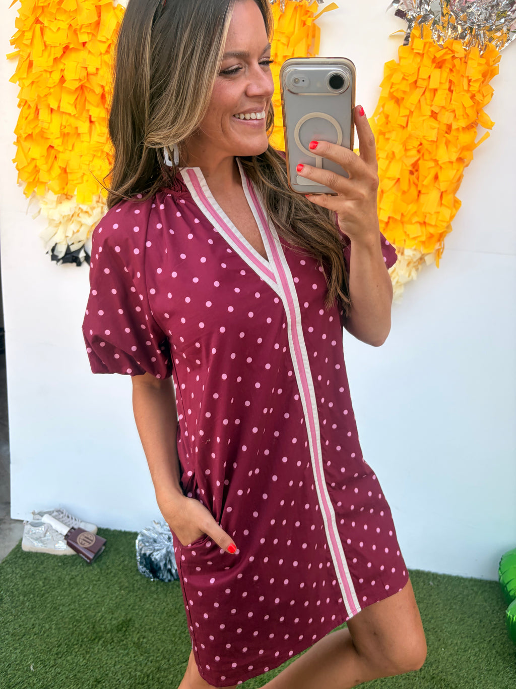 Remind Me Dress - Burgundy