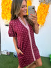Remind Me Dress - Burgundy