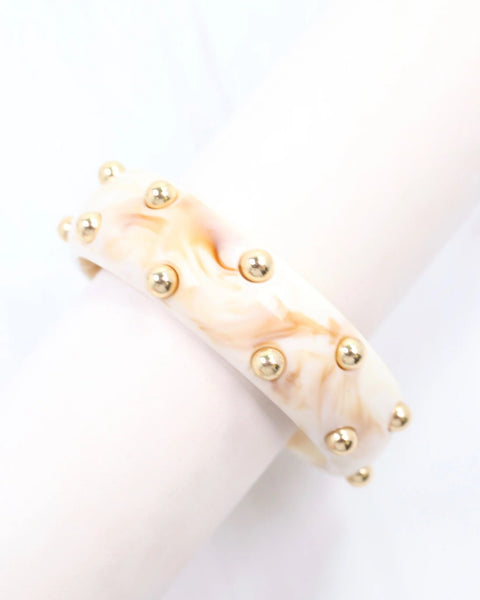 Amira Studded Bracelet -Natural