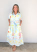 Rearview Town Dress - Ivory Multi
