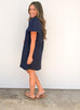 Whiskey Glasses Dress - Navy