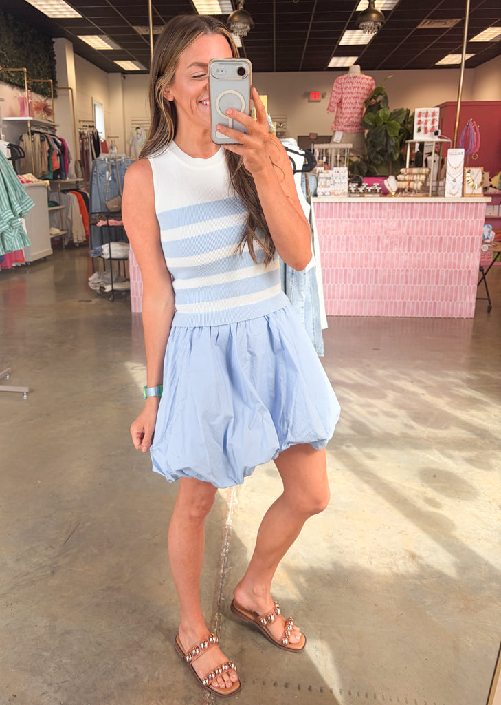 Last Night Mini Dress - Light Blue