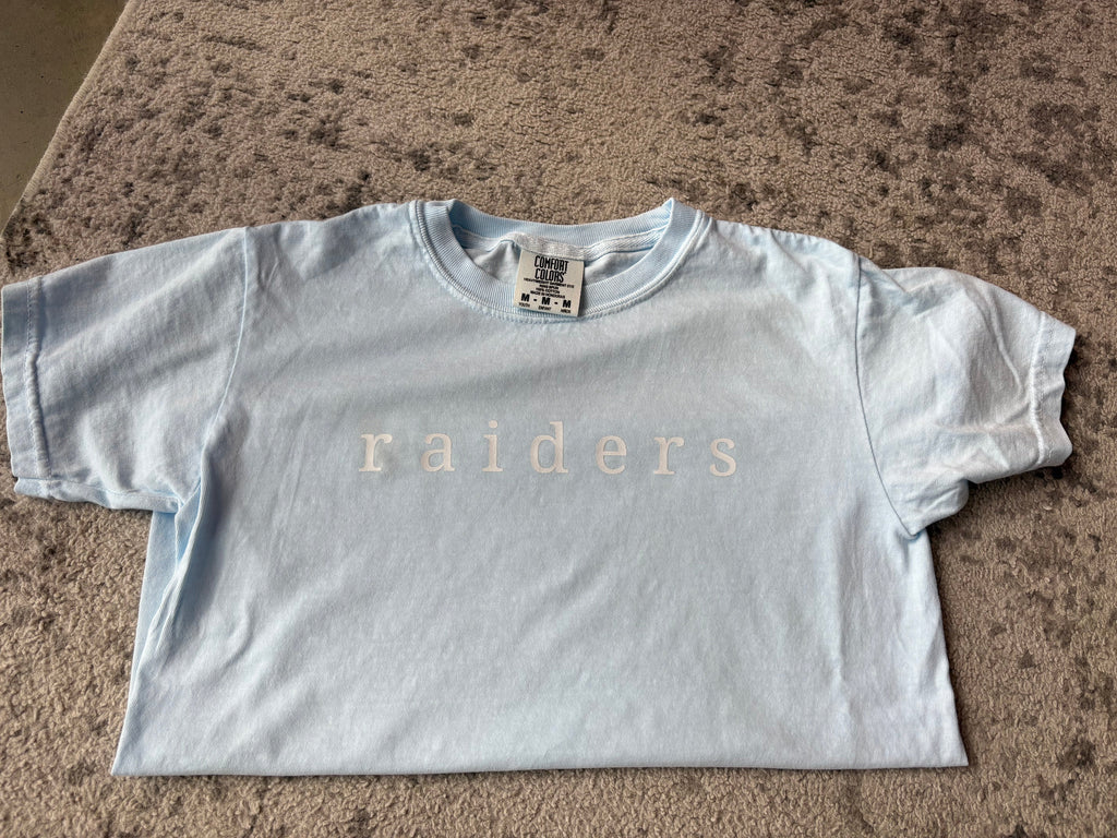 Raiders Comfort Colors Tee Serif Font