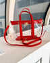 Molly Clear Tote Red
