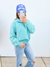 Walk This Way Pullover - Turquoise