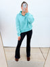 Walk This Way Pullover - Turquoise