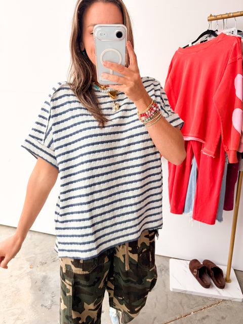 No Complaints Top - Denim