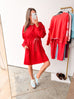 Cloud Comfort Dress - Red
