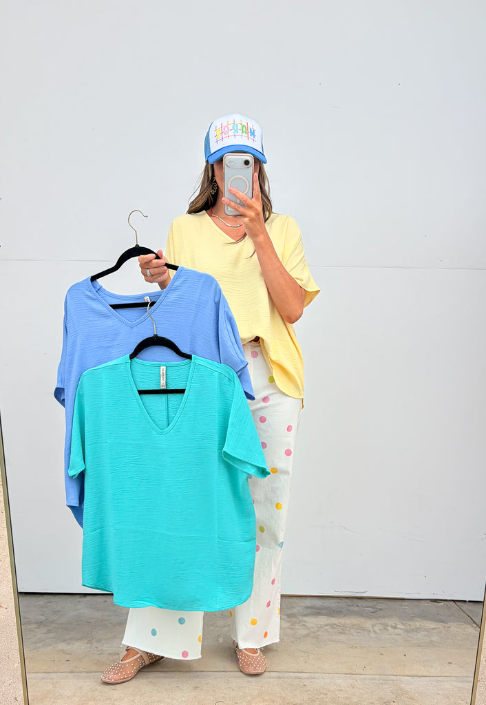 Miss Americana Top - Cornflower Blue