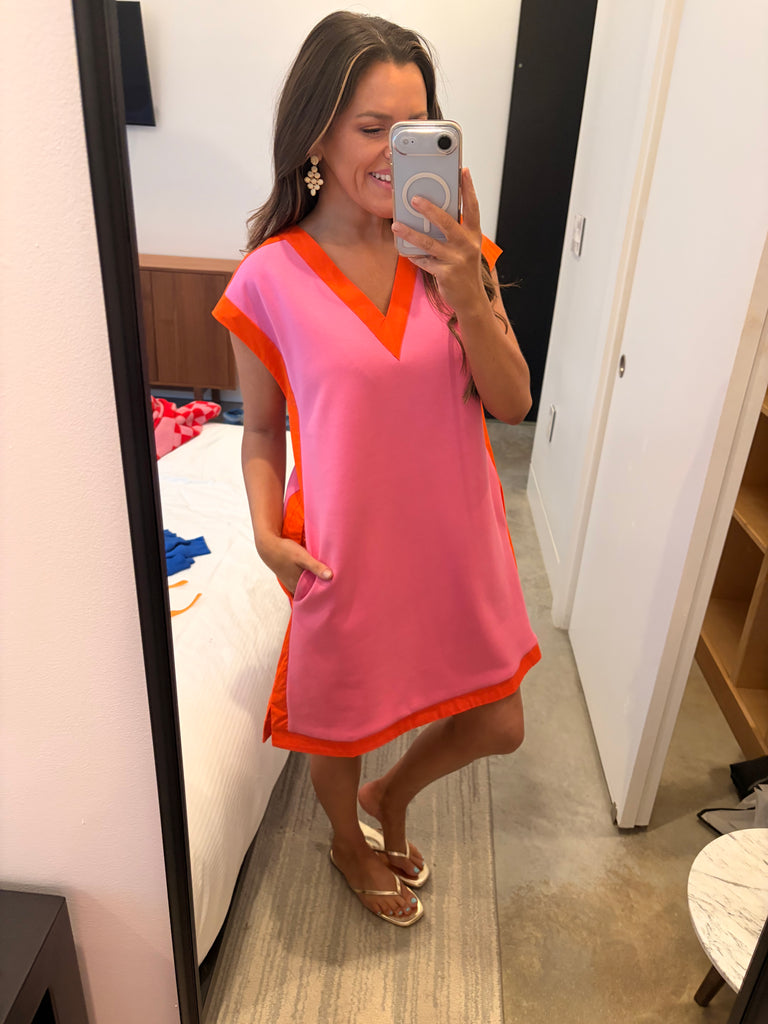 Poolside Pop Dress - Pink