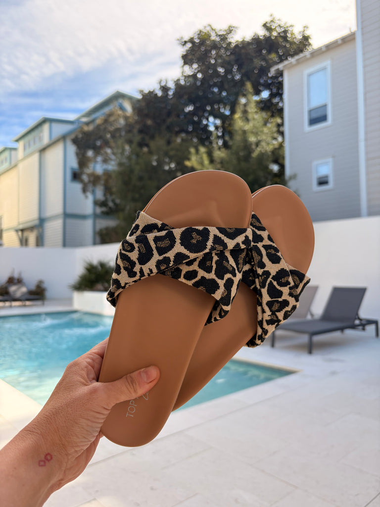 Salt Air Slide - Leopard Print
