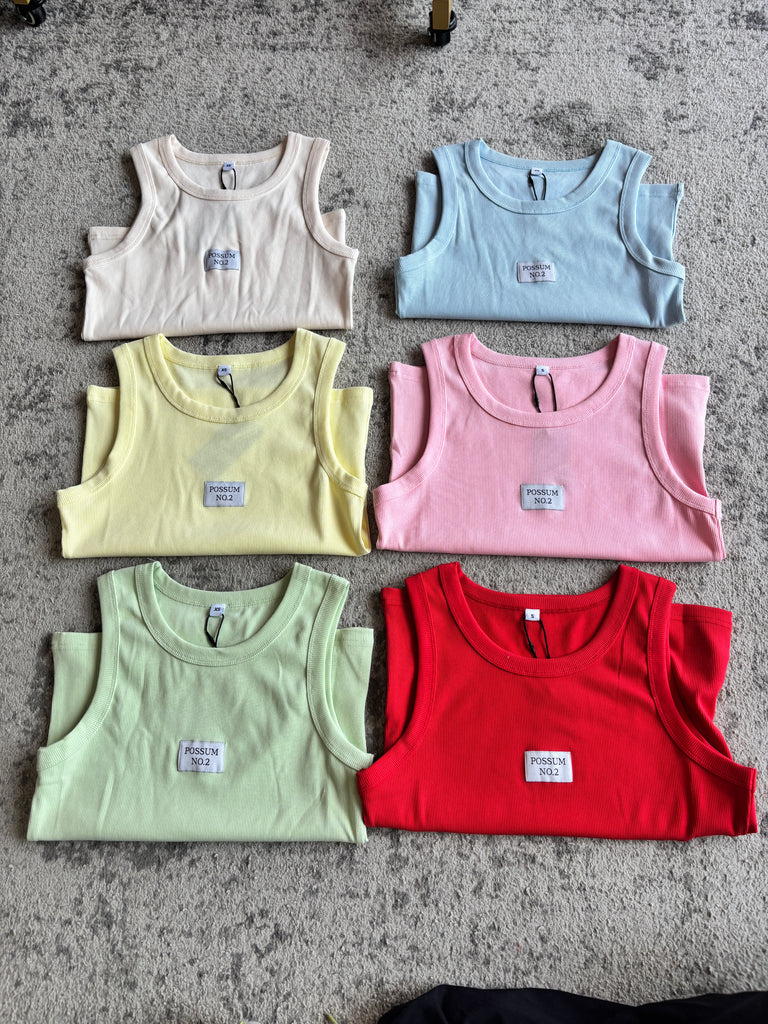 Signature tank - Bubblegum Pink - PRE ORDER