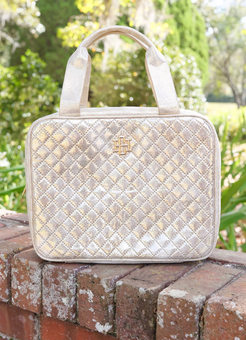Punta Cana Large Train Case -Champagne Pop