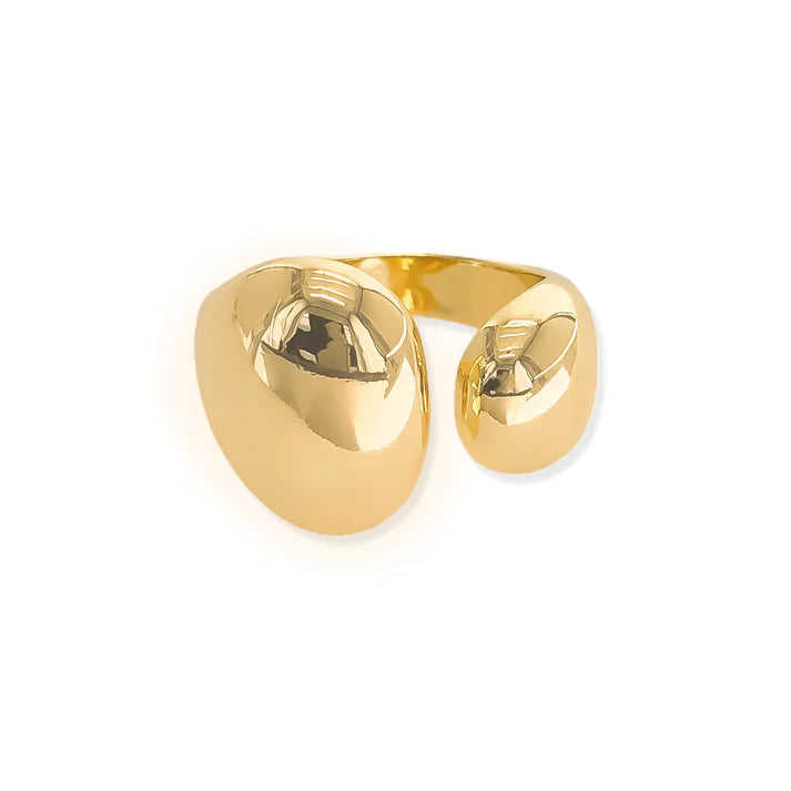 Abstract Wrap Ring - Gold