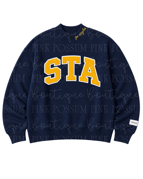 STA Mock Neck - Navy PRE ORDER