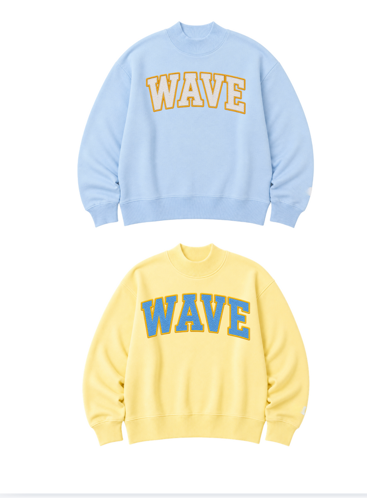 Wave Mock neck Yellow