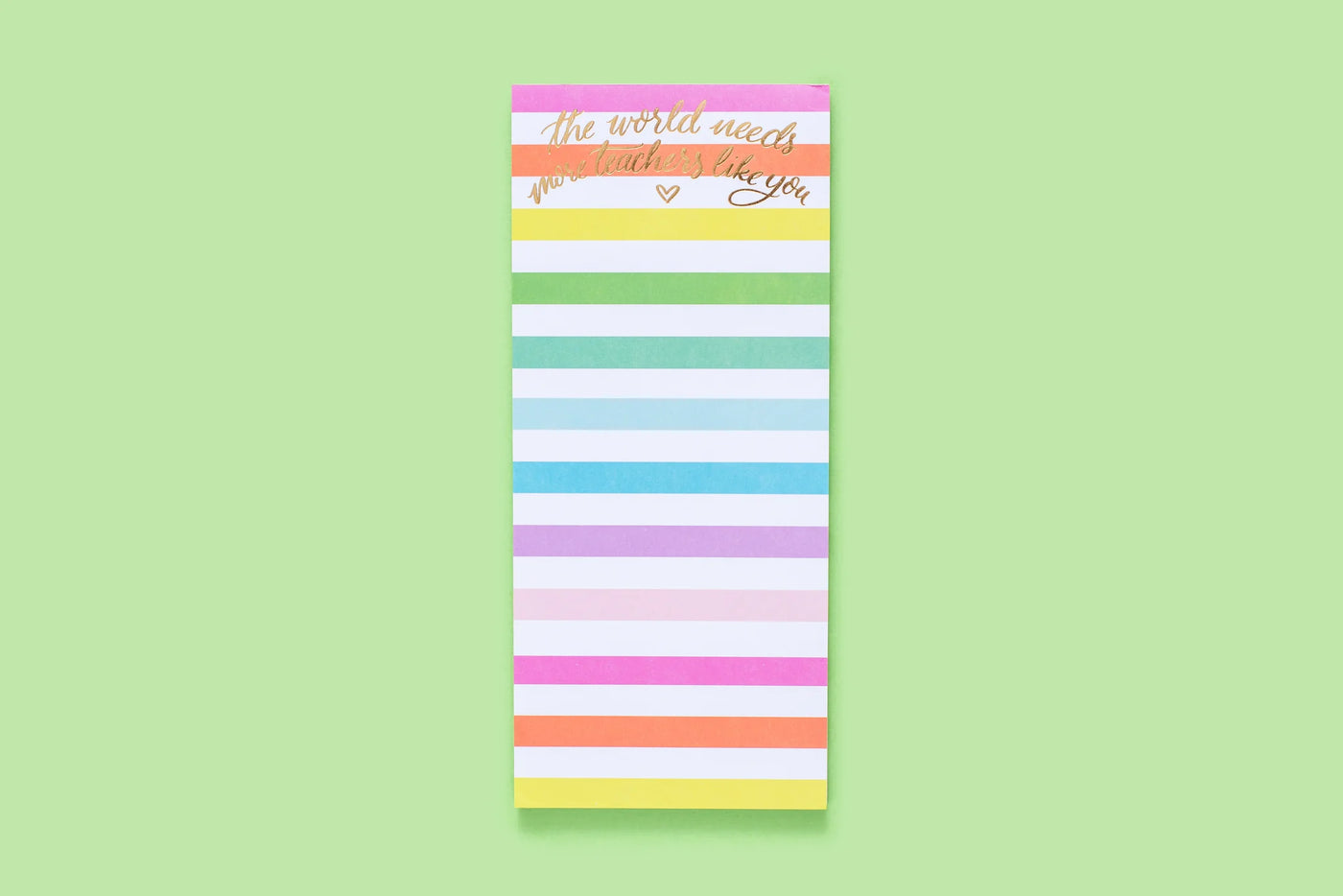 Teacher Striped List Pad