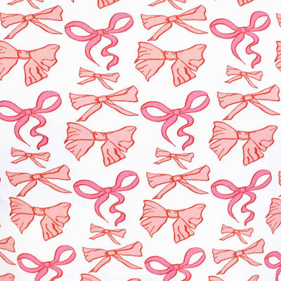 Sutton Bow Sleep Shorts   White/Pink   -Asst.: XSmall