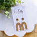 Cami Gold Arch Statement Earrings – 2.75”