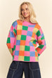 Feeling Like Fall Sweater - Magenta Multi