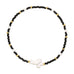 Miyuki Delica Stretch Bracelet w/ Cross Accent