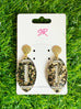 Black and Gold Confetti Football