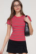 Red Stripe Top Sale