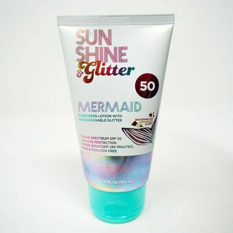 NEW! S&G Mermaid Biodegradable Glitter SPF 50 TUBE