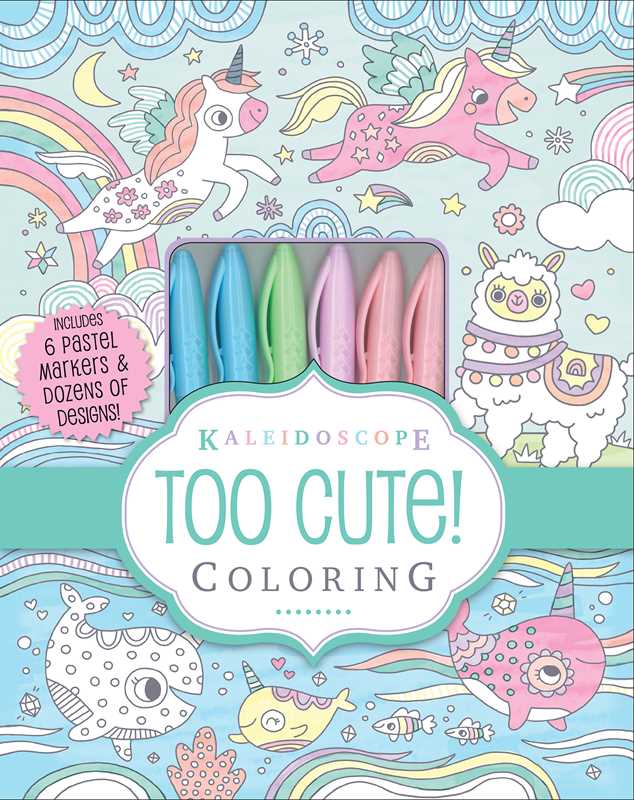 Kaleidoscope: Too Cute! Coloring by: Kit - Paperback
