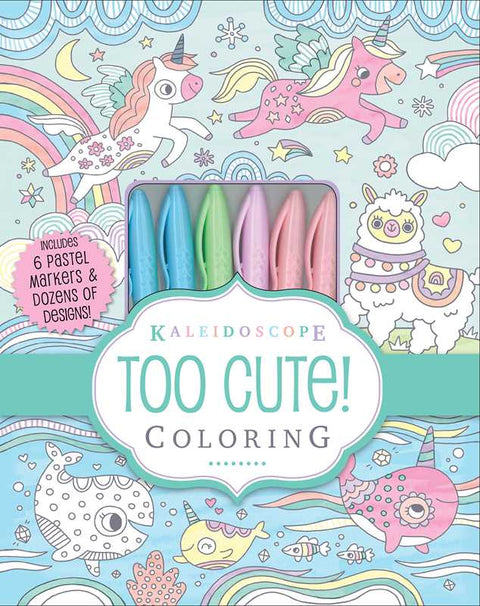 Kaleidoscope: Too Cute! Coloring by: Kit - Paperback