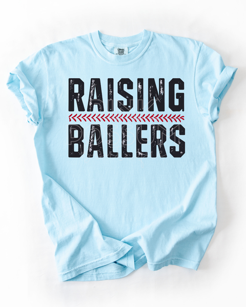 Raising Ballers T-shirt -Chambray