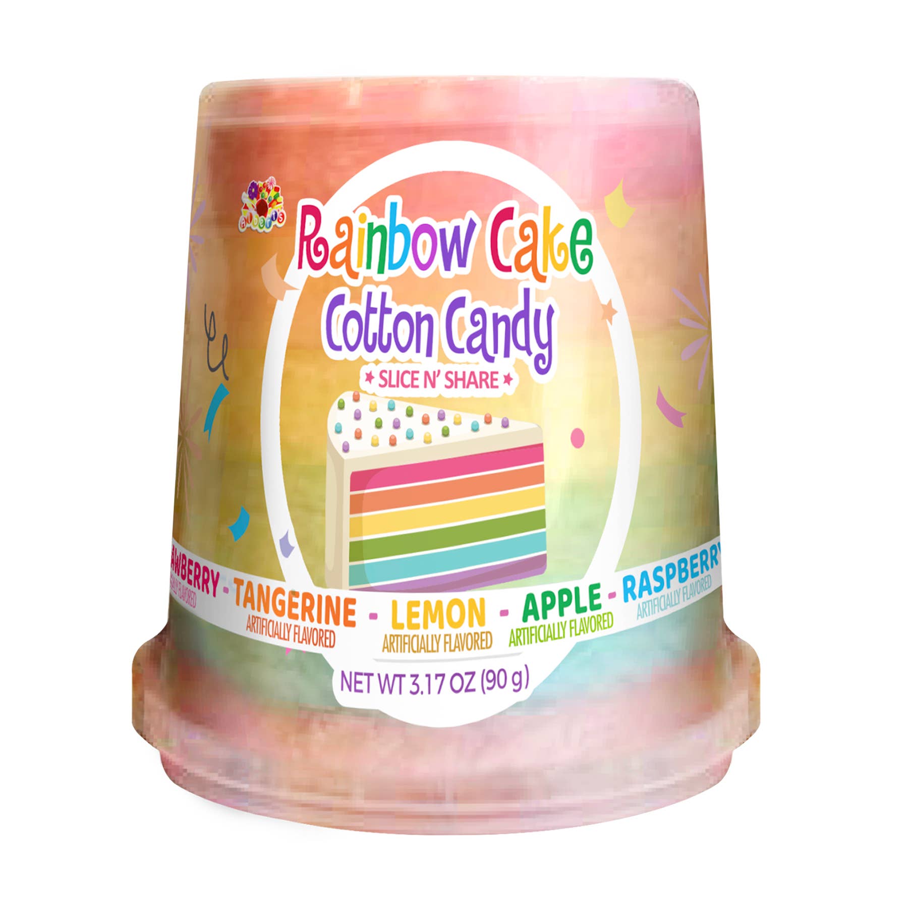 Albert's Rainbow Cake Cotton Candy, 3.17oz