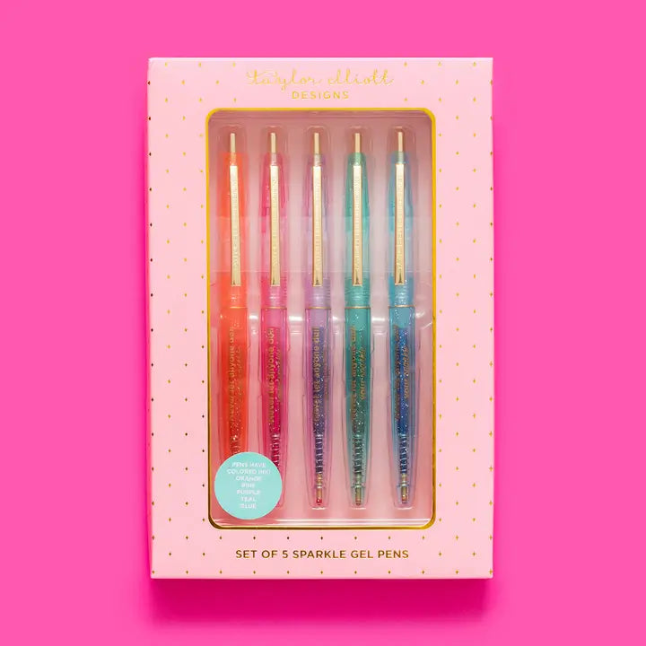 Gel Pen Set Assorted Sparkle Colors