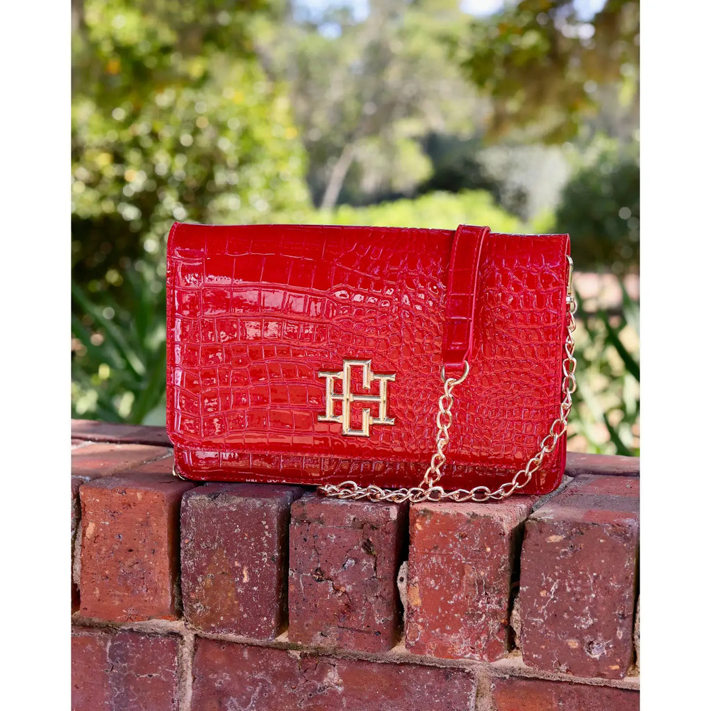 Caroline Hill Clutch / Crossbody - Red Patent EC