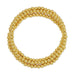 Becky 4mm Bead Stretch Bracelet: Gold