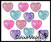 Small 1.5" Heart Sugar Ball - Thick Glue/Gel Syrup Molasses