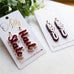 MS State Game Day Earrings | Maroon & White MSU Statement Earrings: Hail State