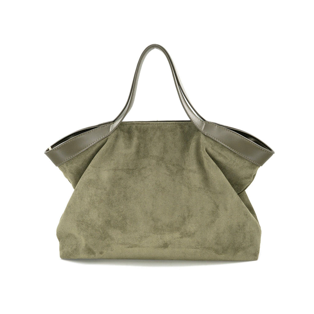 Alessia Suede Purse - Olive