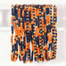 Stretch Seed Bead GAME DAY Bracelets: Blue/White