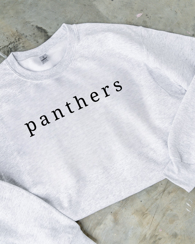 Simple Panthers Serif - Gildan Unisex  Crewneck Sweatshirt