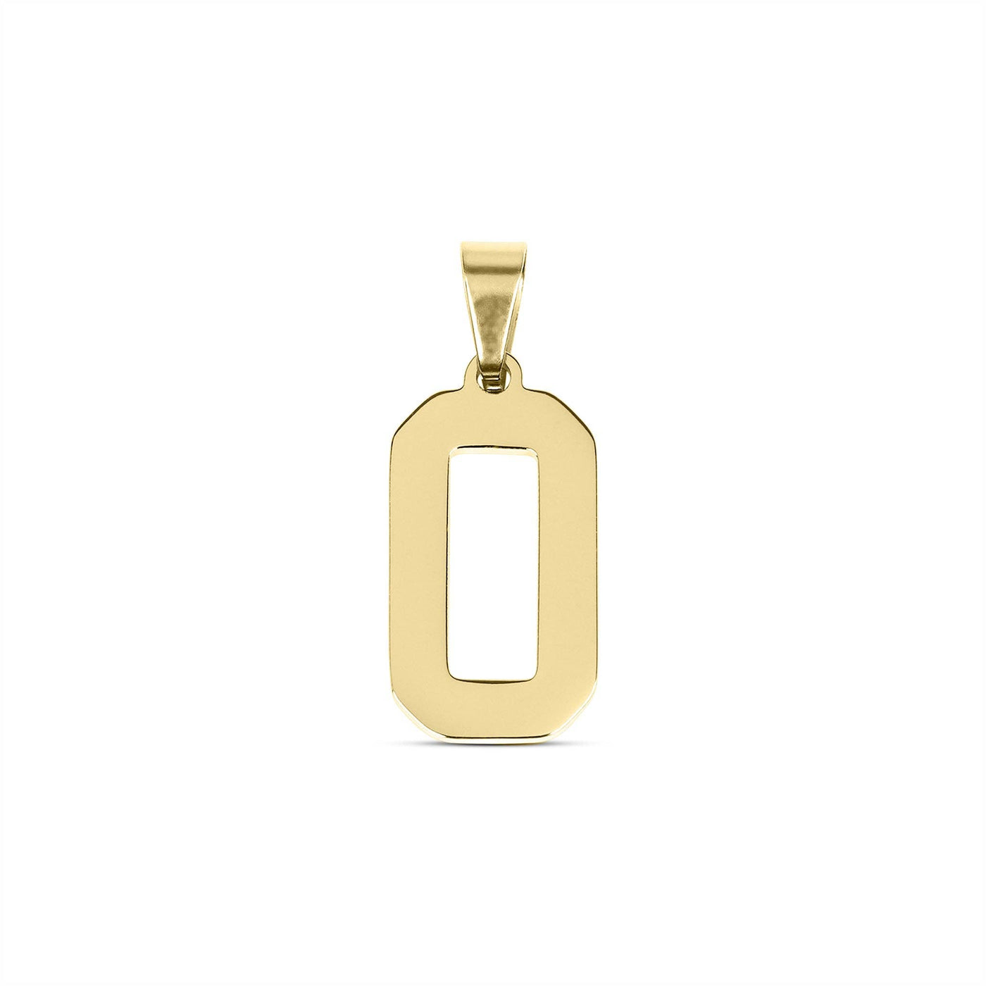 18K Gold Sport Number Pendant